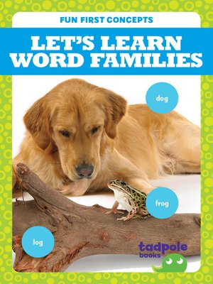 cover image of Let's Learn Word Families